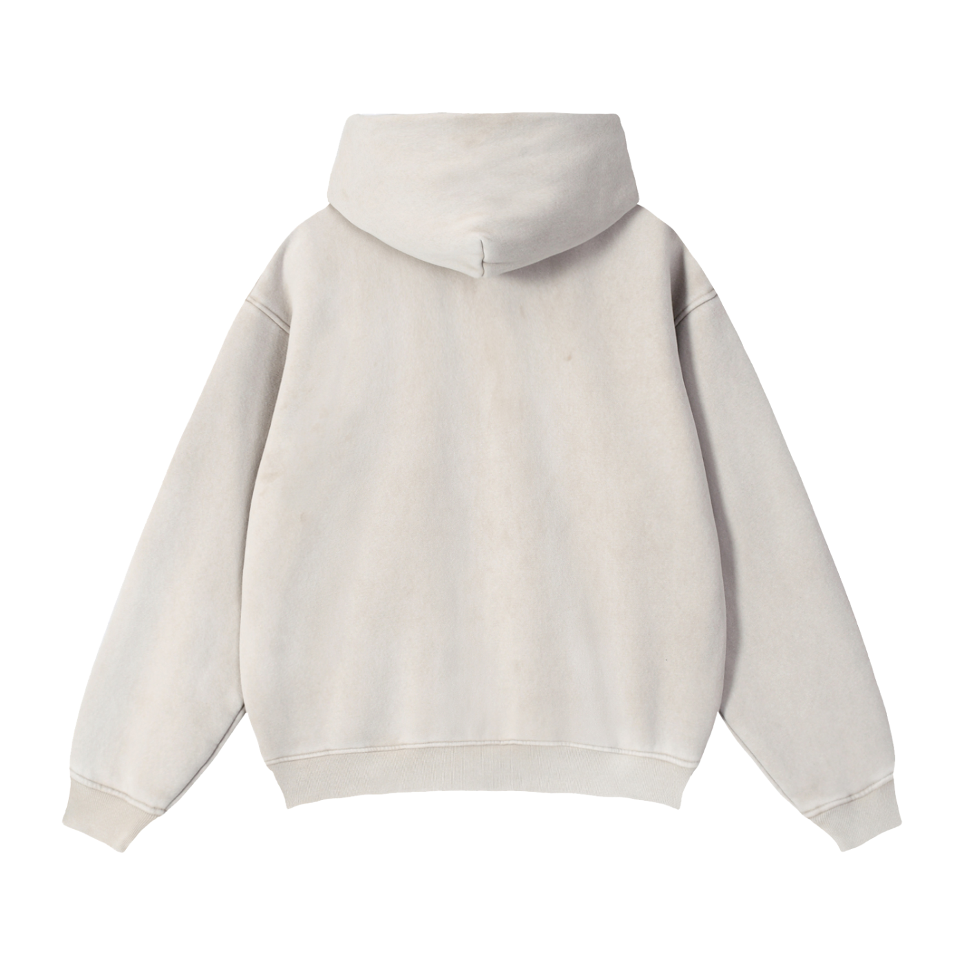 CGM Snow Wash Zip-Through Boxy Fleece Hoodie (2/3)