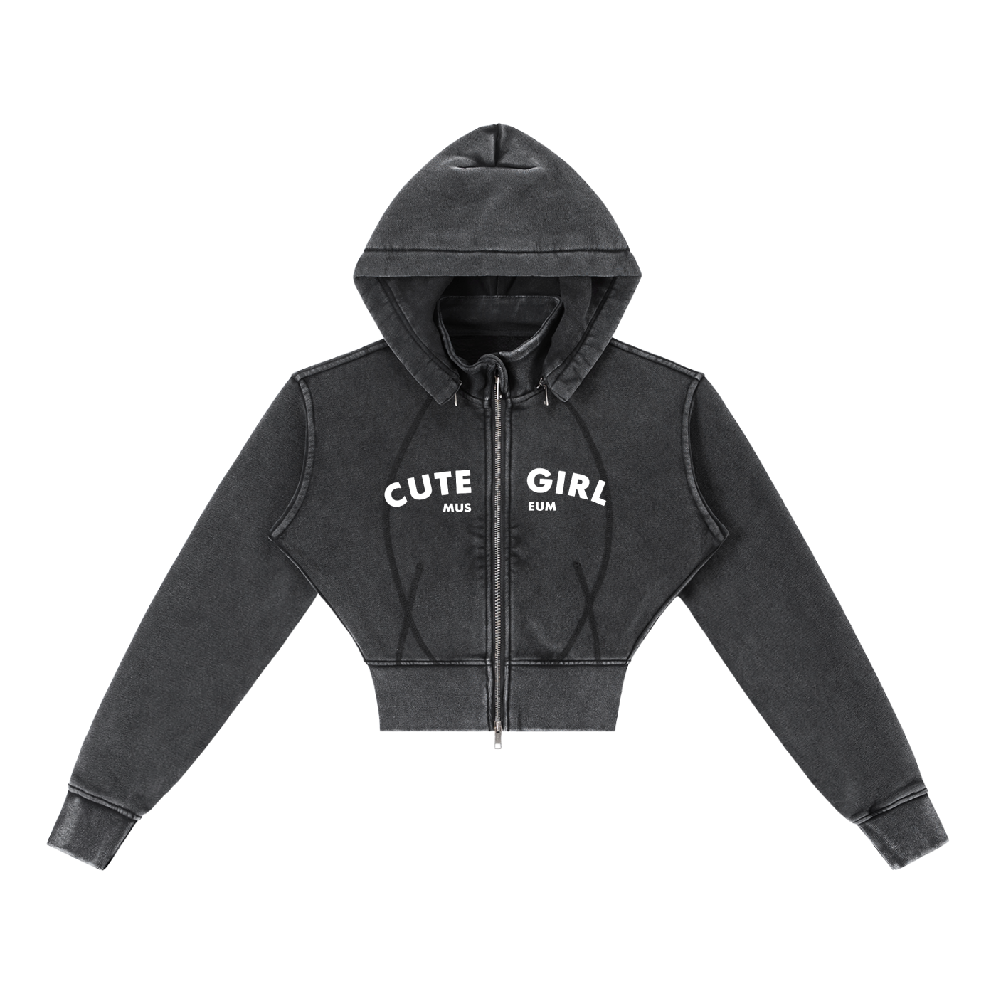 CGM Logo Cropped Fleece Hoodie