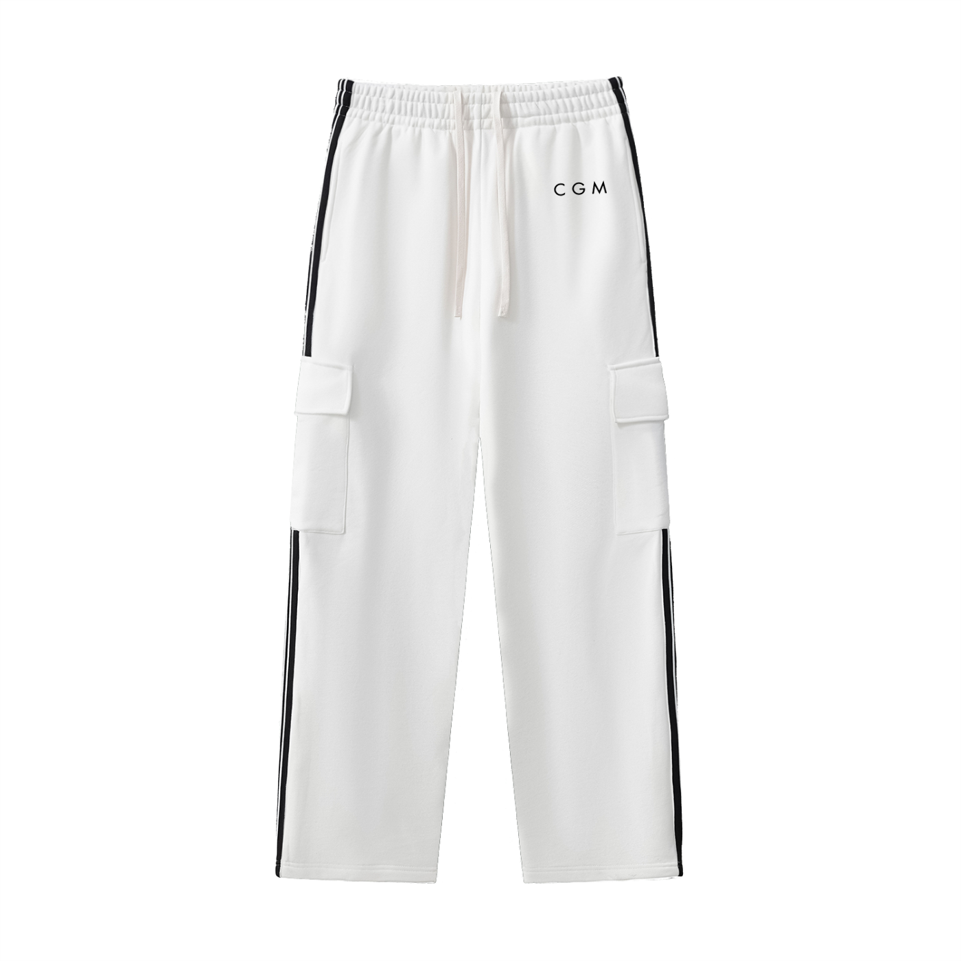 Side Stripe Straight-Leg Pants