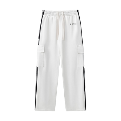 Side Stripe Straight-Leg Pants