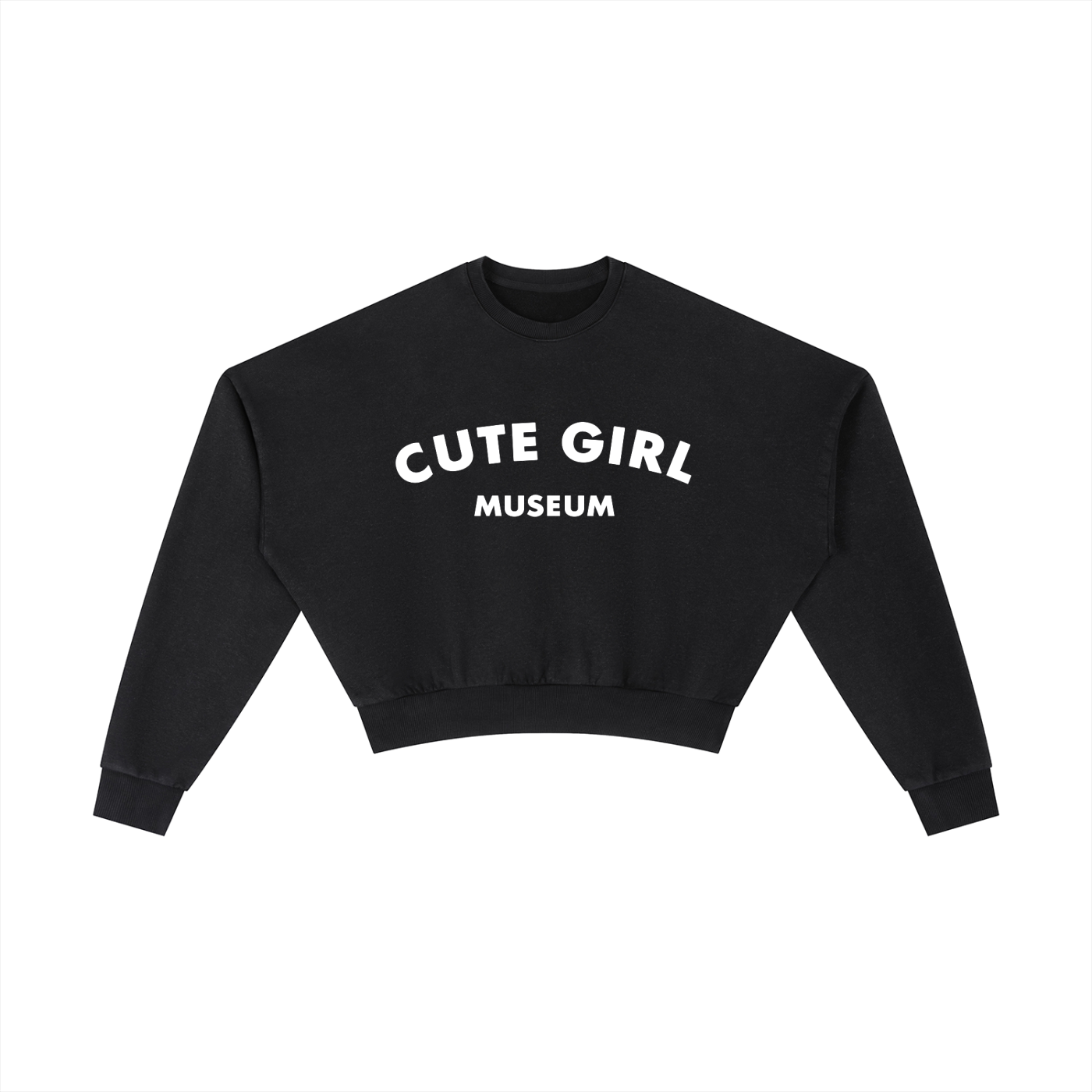 CGM Logo Vintage Washed Cropped Sweatshirt