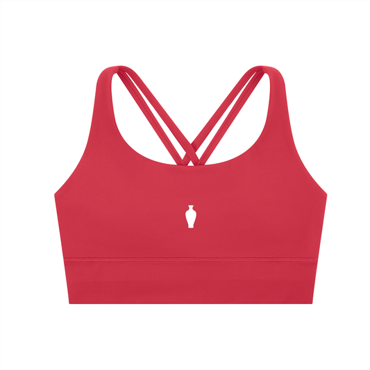 CGM Vase Cross Strap Sports Bra