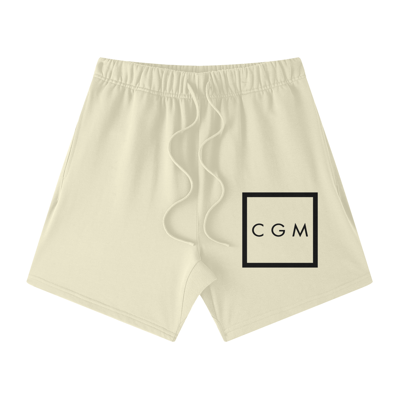 CGM Initials Box Logo Earth Tone Cotton Shorts