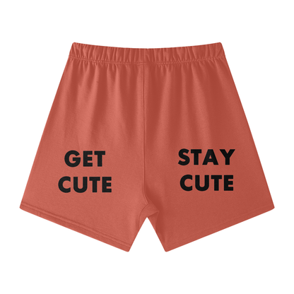 CGM Initials Box Logo Earth Tone Cotton Shorts