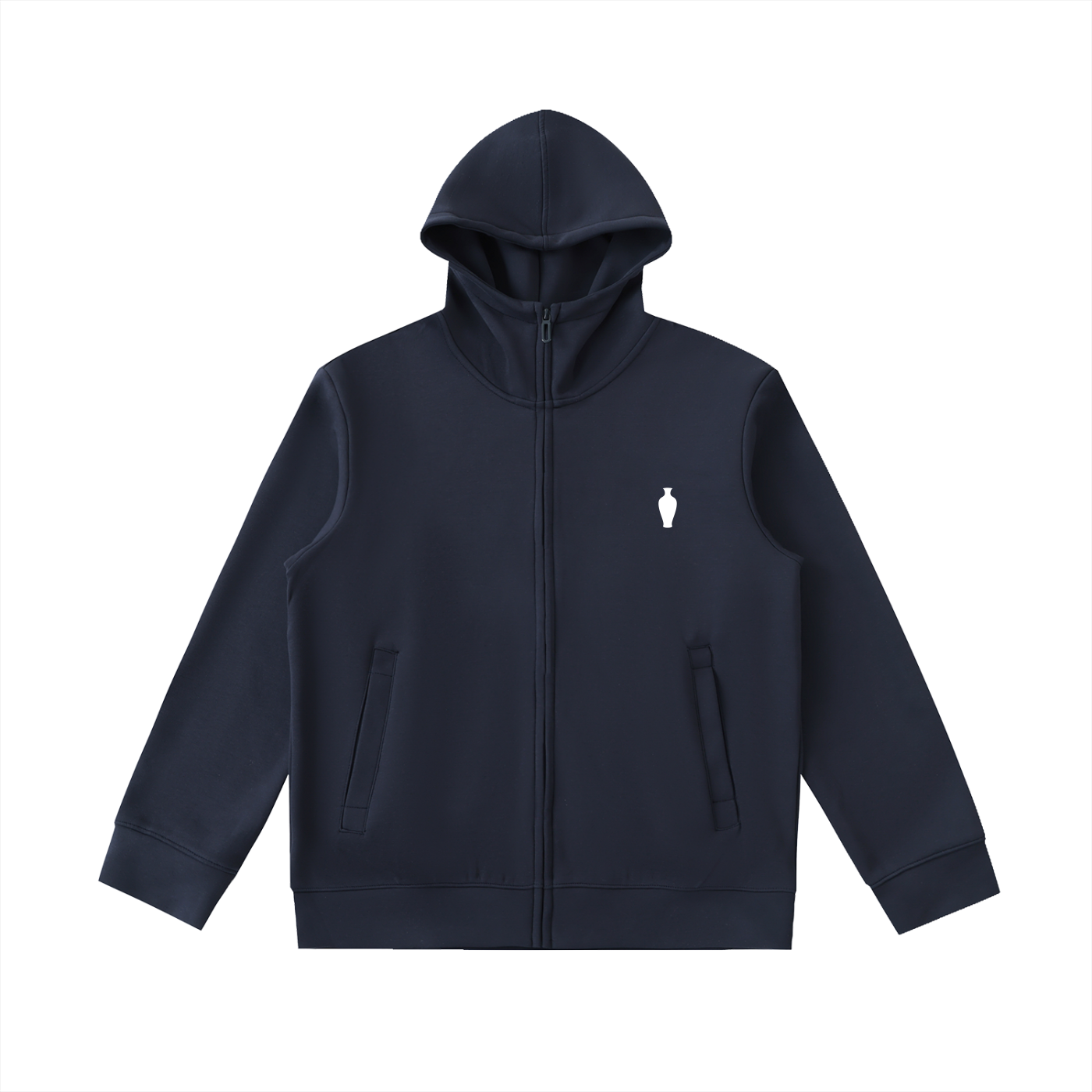 CGM Heavyweight High Neck Vase Icon Zipped Hoodie (1/3)