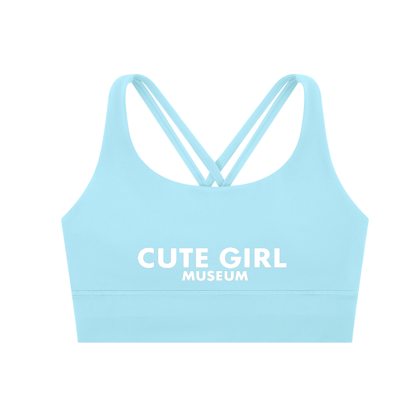 CGM Logo Cross Strap Sports Bra