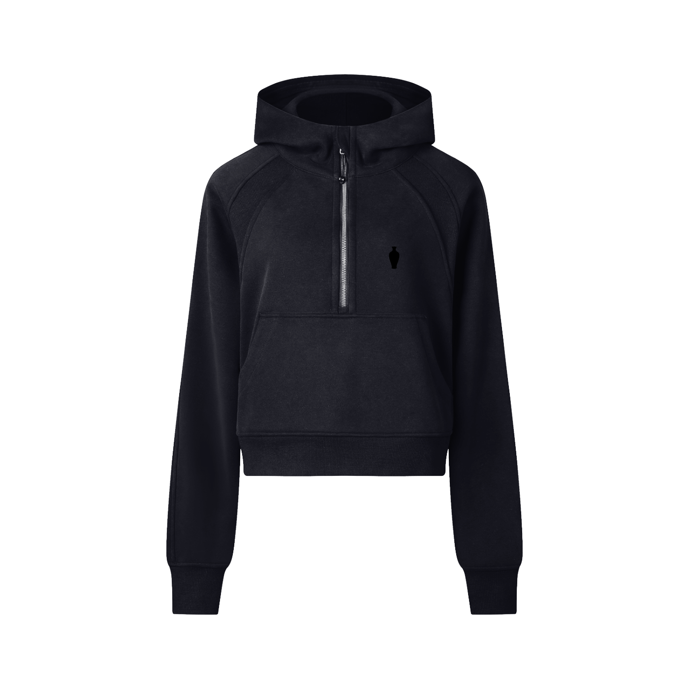 CGM Half-Zip Cropped Hoodie