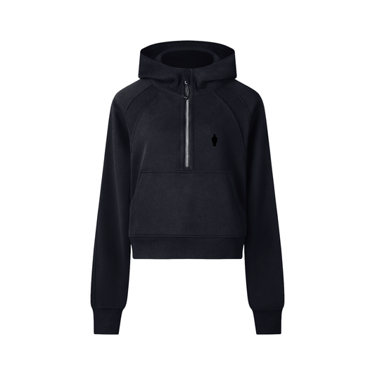 CGM Half-Zip Cropped Hoodie