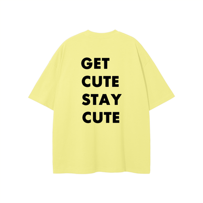 CGM Left Chest Logo Get Cute Tee White
