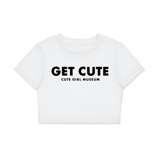 CGM Get Cute Crop Tee White