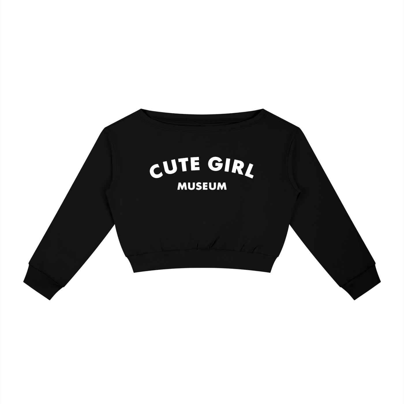 CGM Logo Off-Shoulder Sweatshirt
