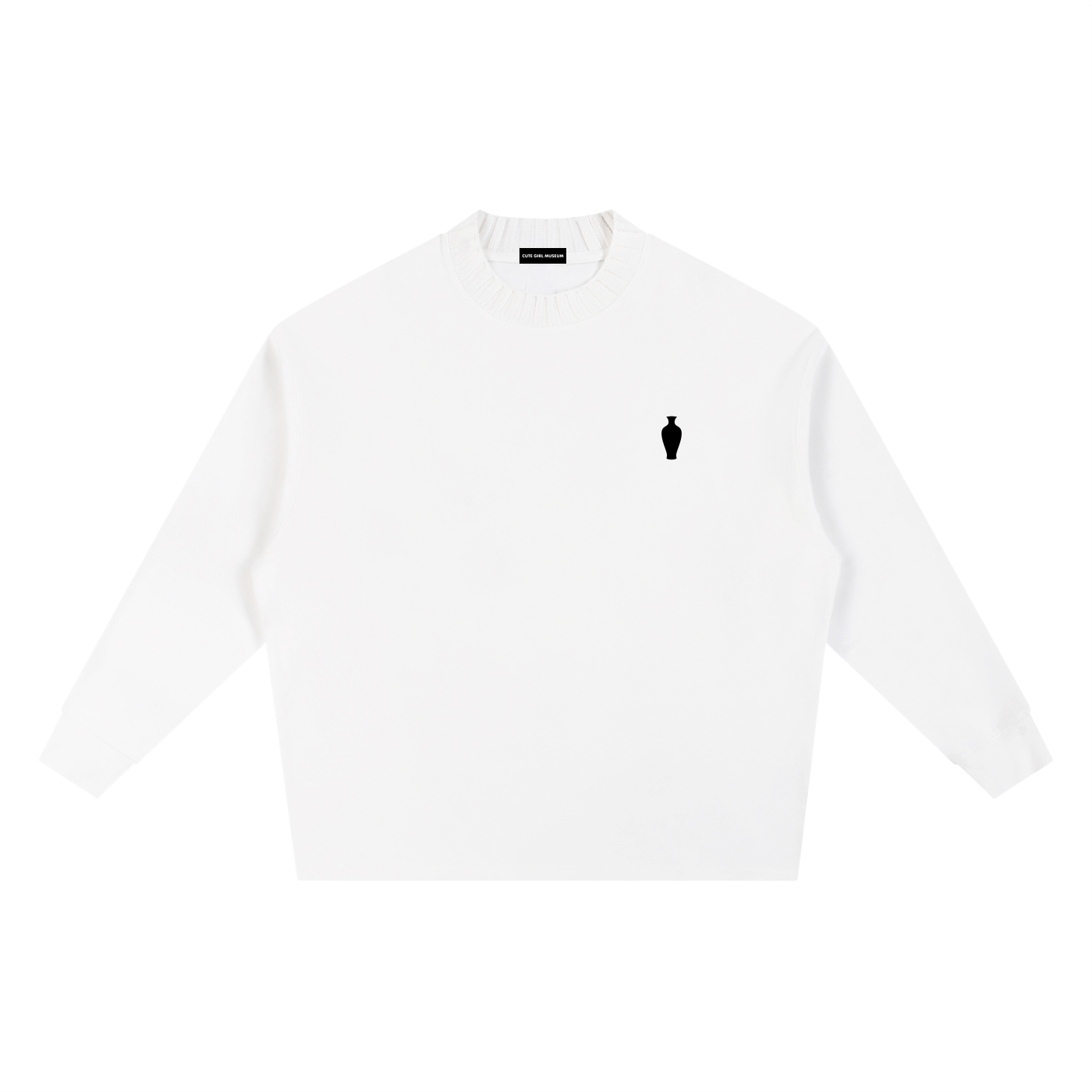 CGM Vase Knitted Neck Sweatshirt