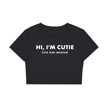 CGM Hi Cutie Crop Tee Blk