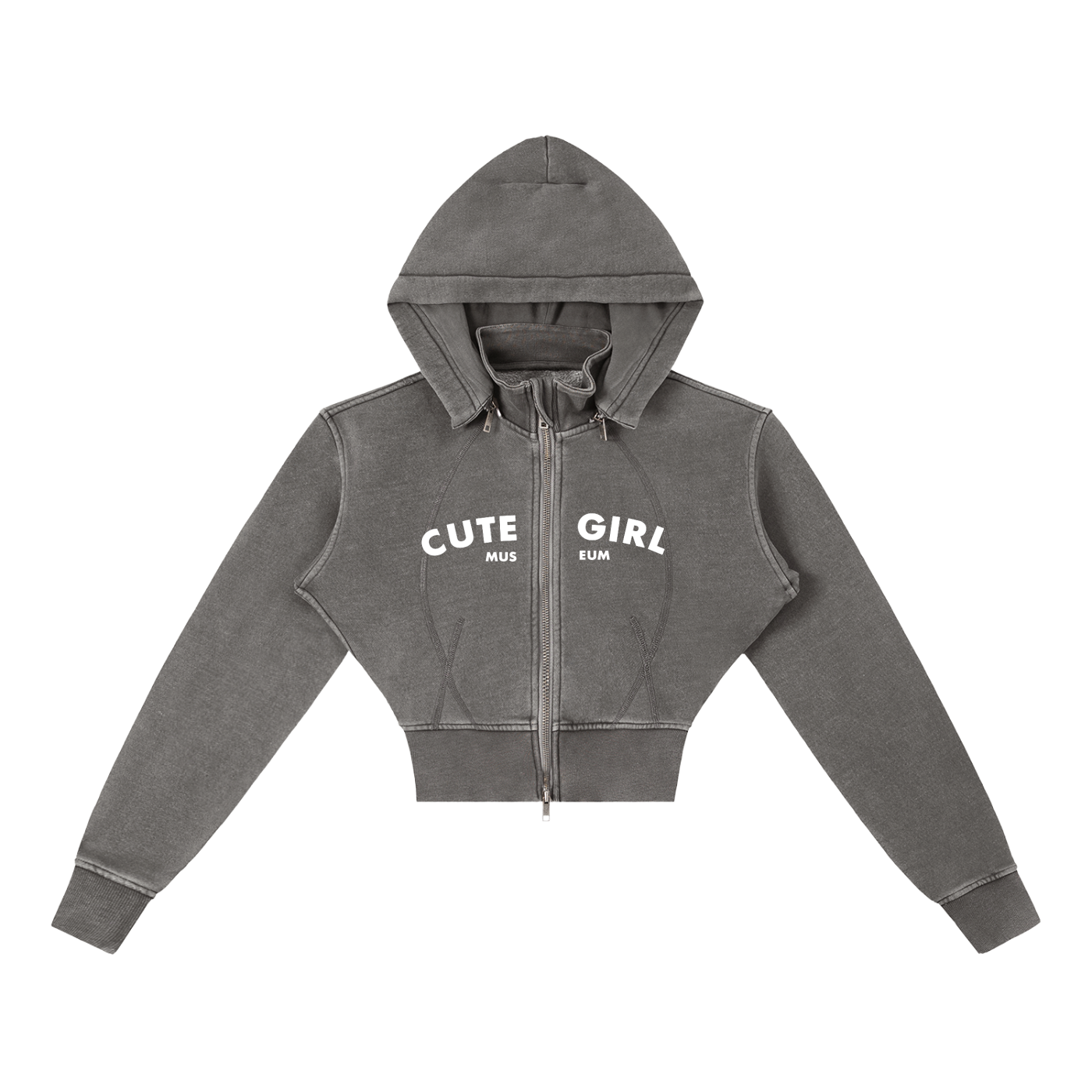 CGM Logo Cropped Fleece Hoodie