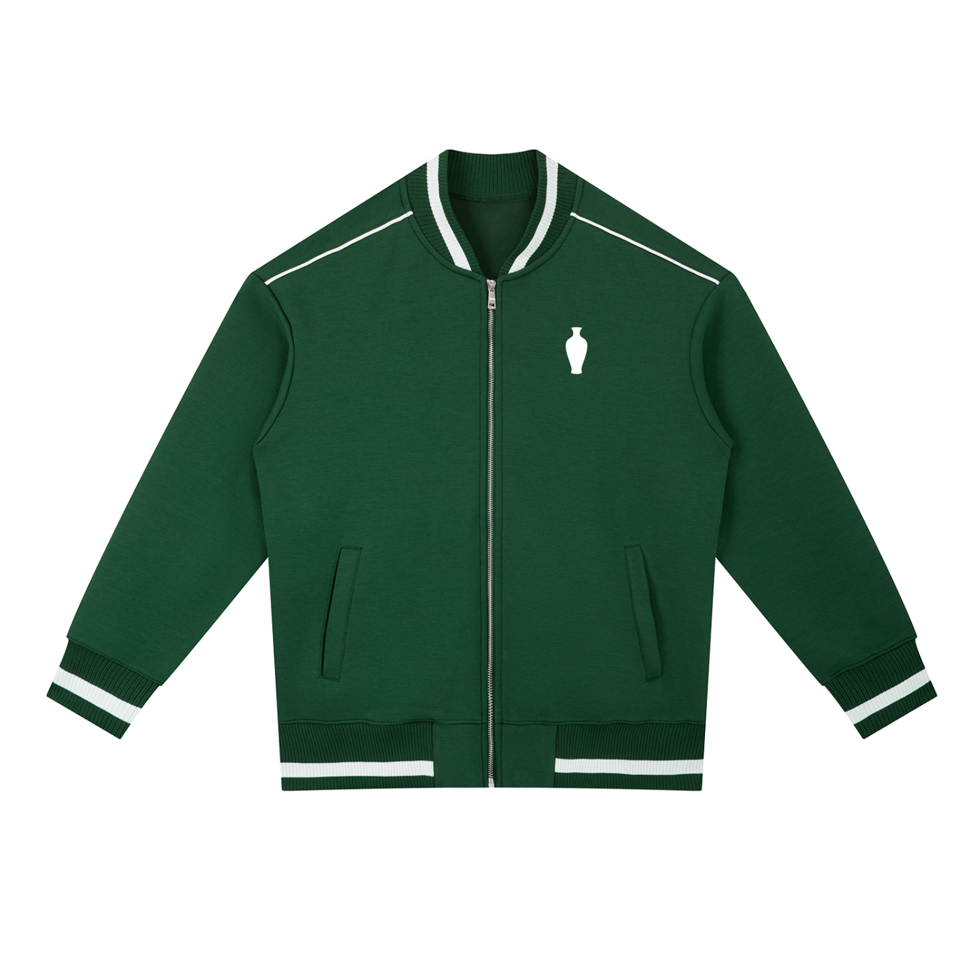 CGM Vase Piped Zip Bomber Jacket