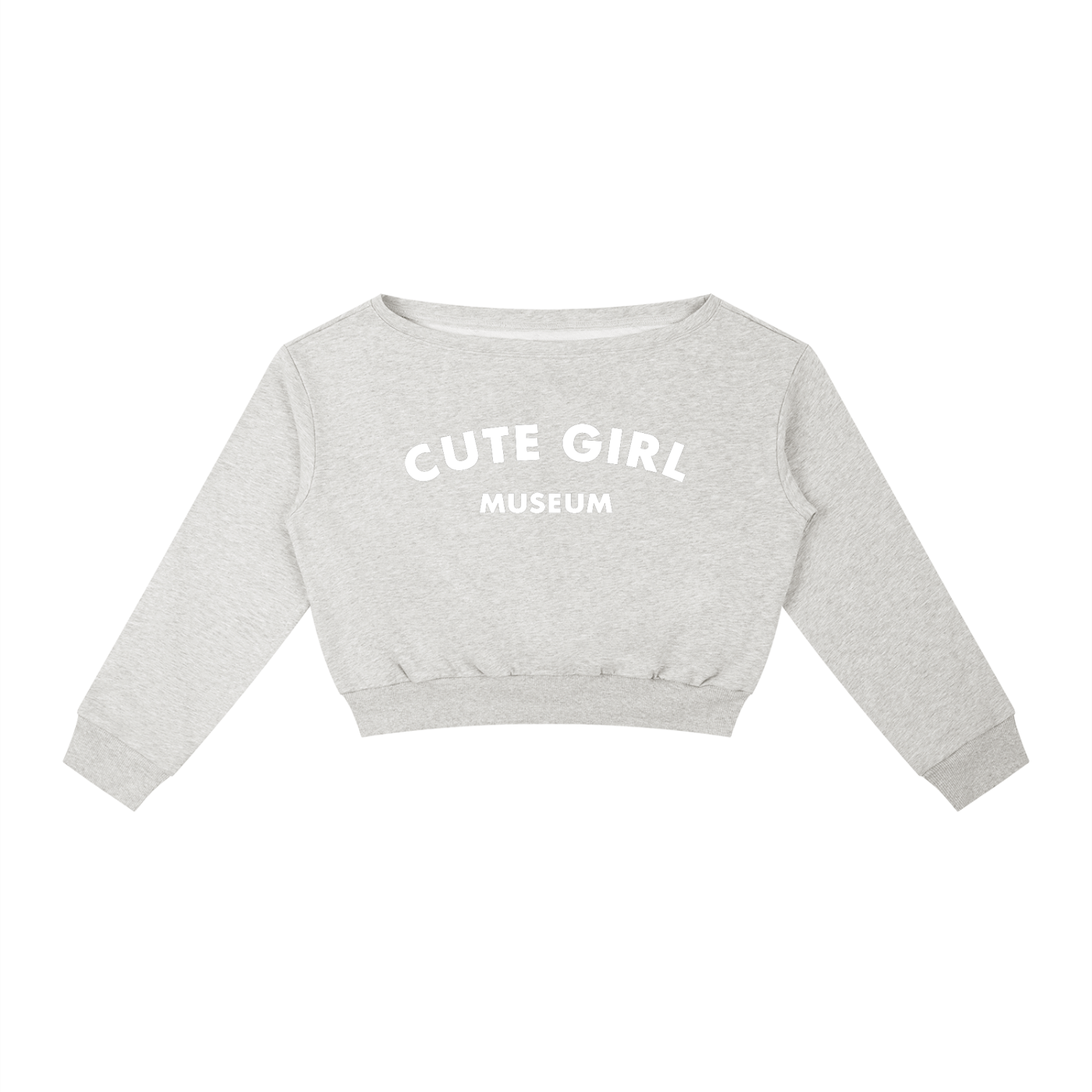 CGM Logo Off-Shoulder Sweatshirt
