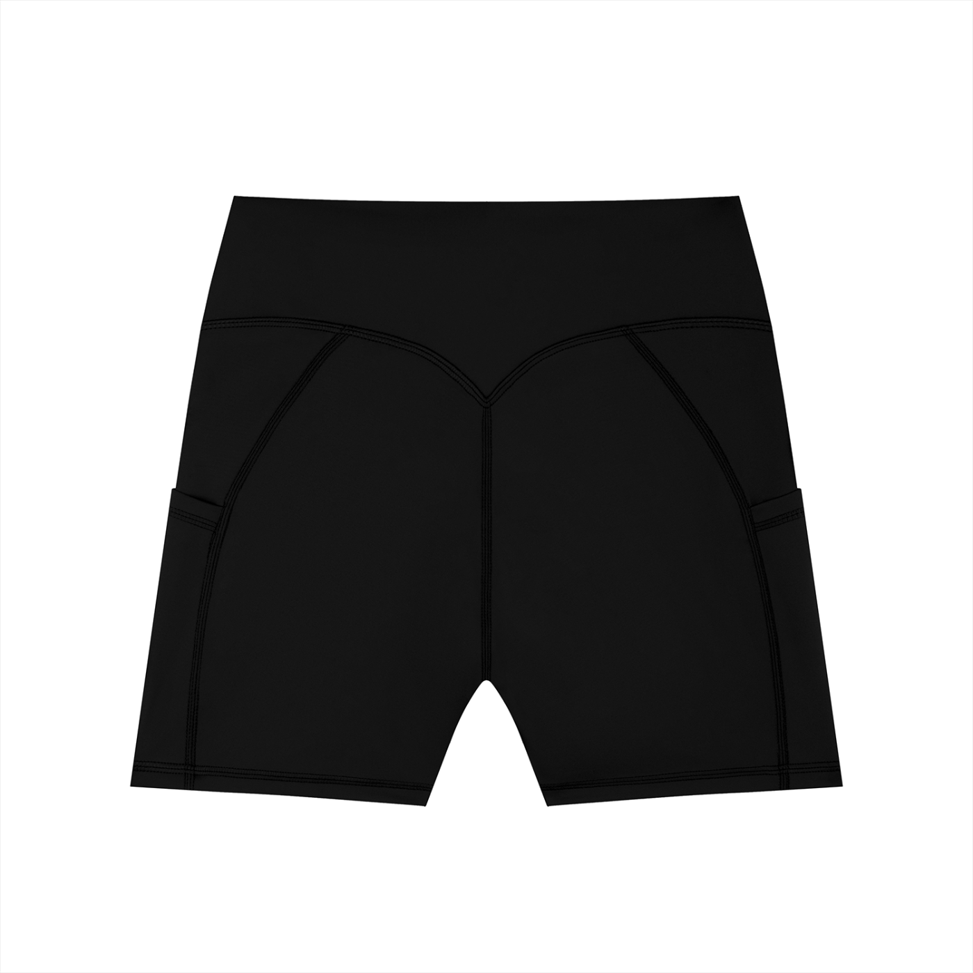 CGM High-Waisted Pocket Gym Shorts (Front Logo)