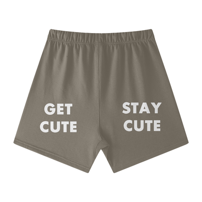 CGM Initials Box Logo Earth Tone Cotton Shorts