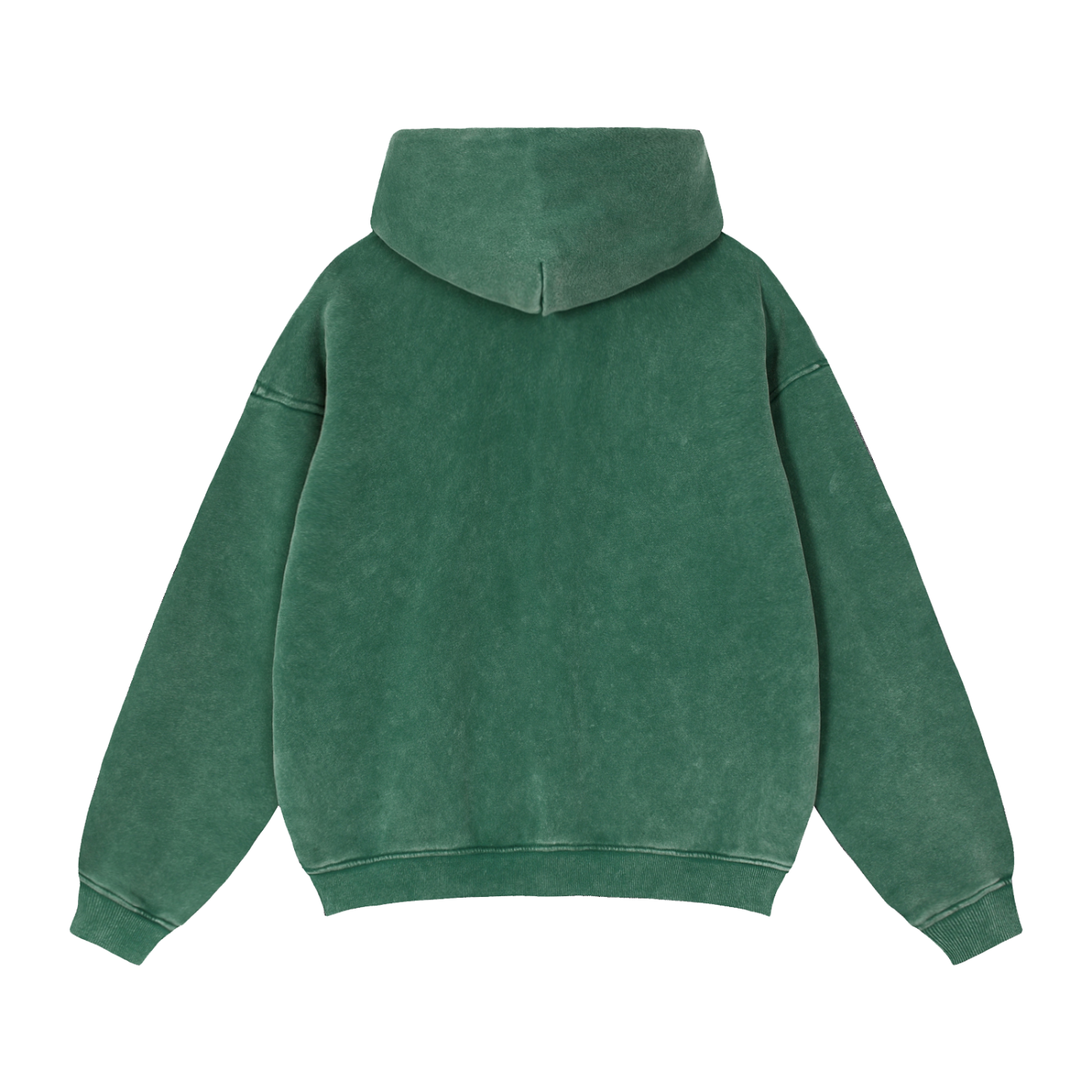 CGM Snow Wash Zip-Through Boxy Fleece Hoodie (2/3)