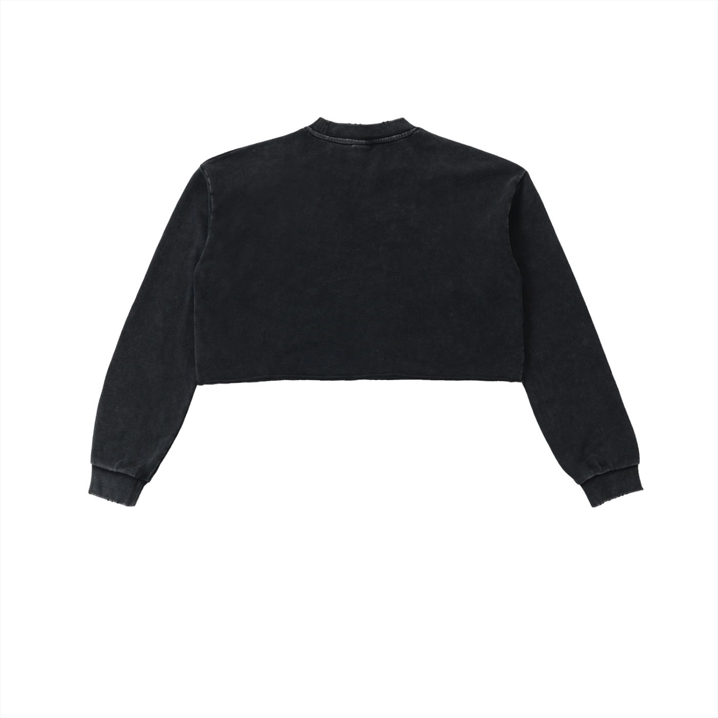 CGM Muse Raw Edge Cropped Sweatshirt